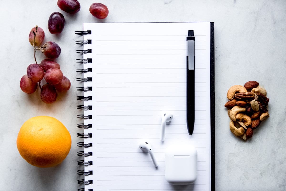 Nutritionist reviewing personalized meal plan